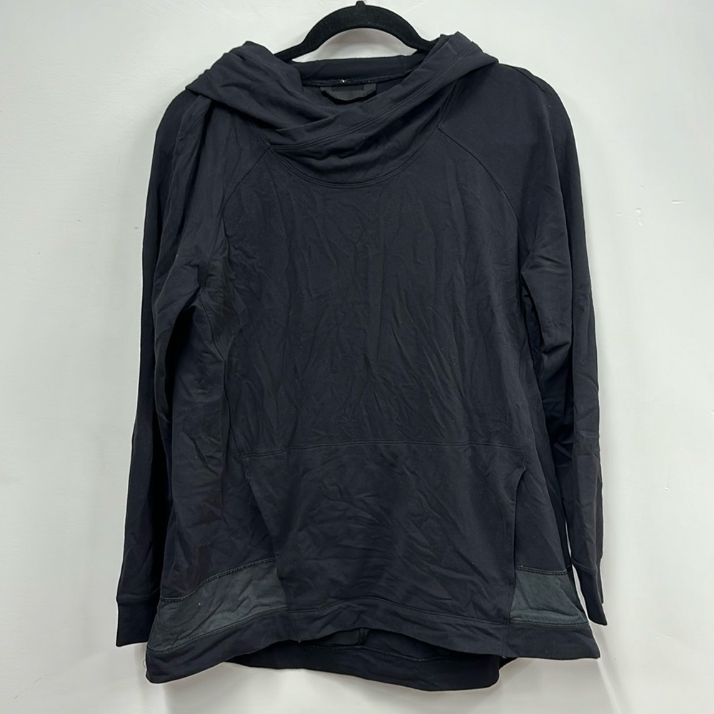 Lululemon black heather gray hooded sweatshirt 8
